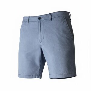 ROCK BOTTOM! Mens Chambray Blue Flat Front Shorts, Penguin by Munsingwear 33